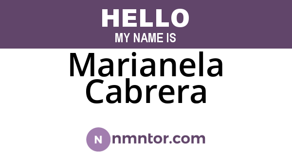 Marianela Cabrera