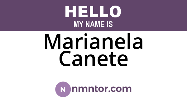 Marianela Canete