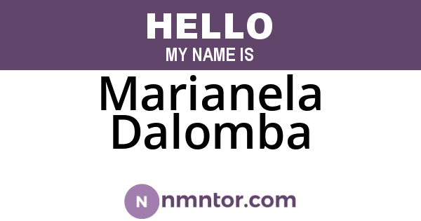 Marianela Dalomba