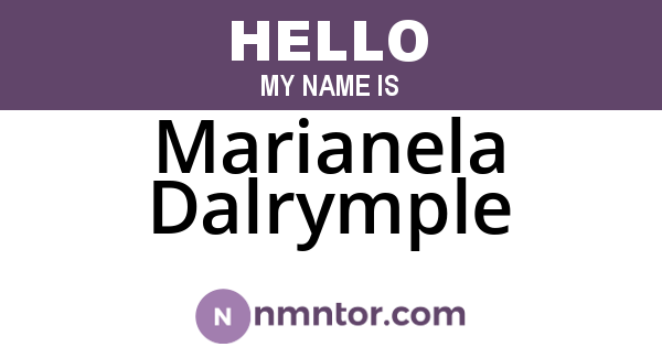 Marianela Dalrymple