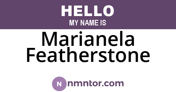 Marianela Featherstone