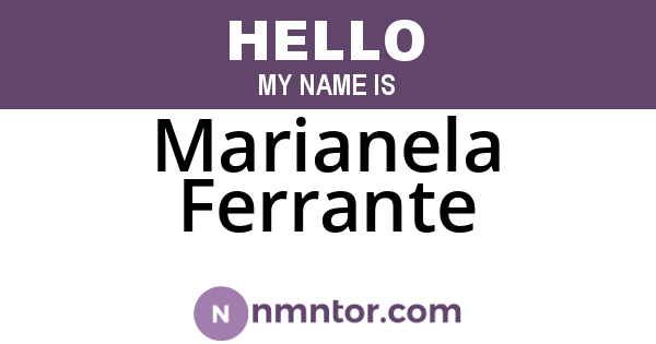 Marianela Ferrante
