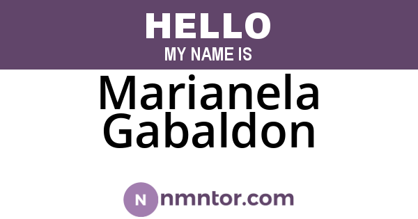 Marianela Gabaldon