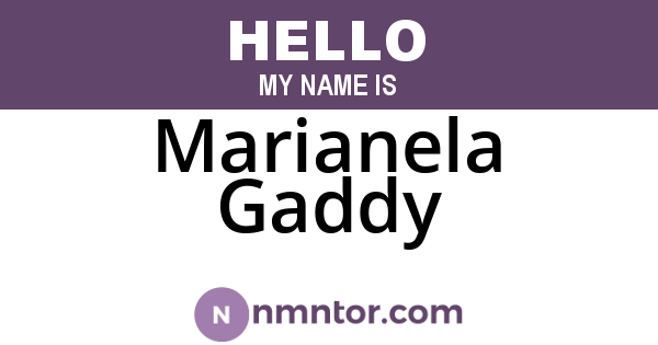 Marianela Gaddy