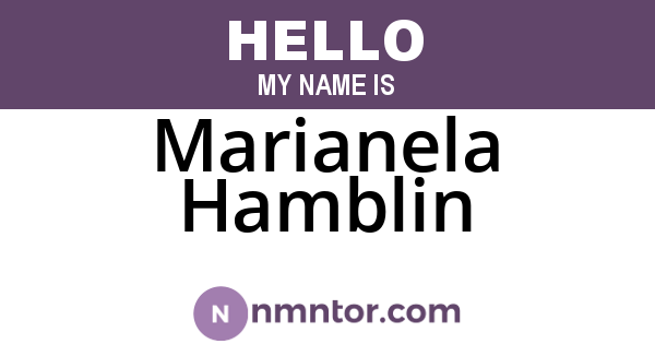 Marianela Hamblin