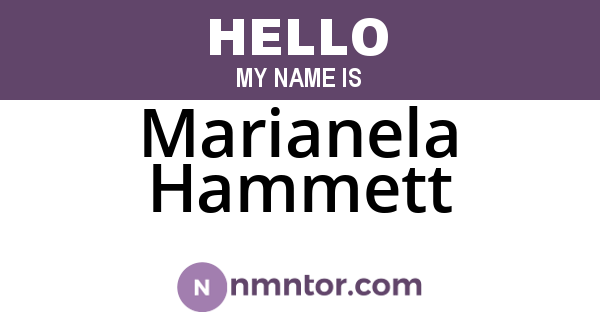 Marianela Hammett