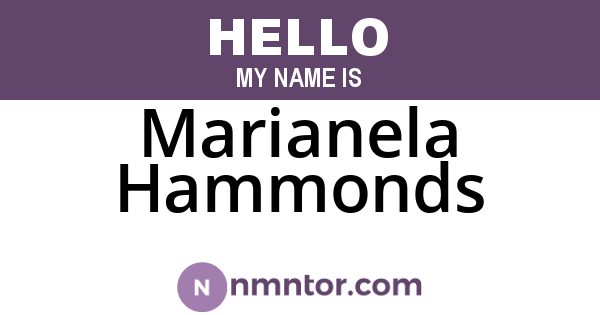 Marianela Hammonds
