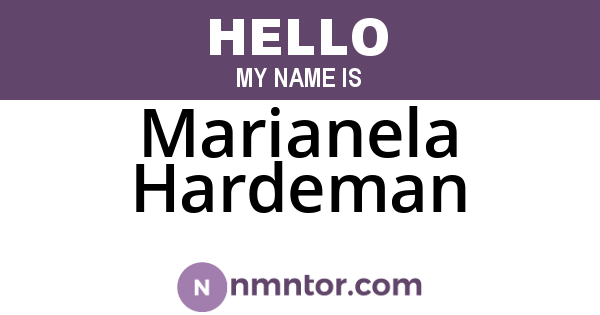Marianela Hardeman