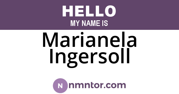 Marianela Ingersoll