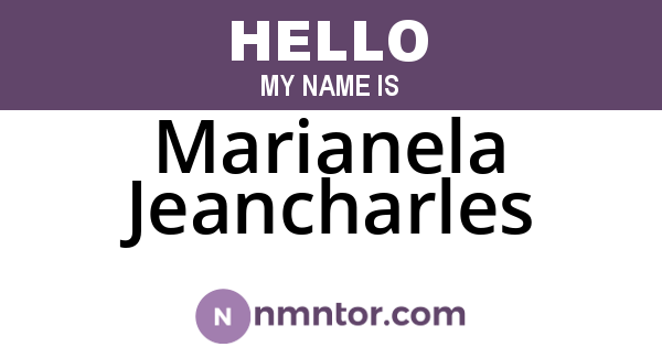Marianela Jeancharles