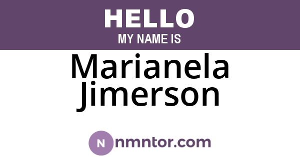 Marianela Jimerson