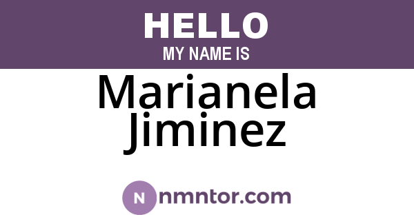 Marianela Jiminez