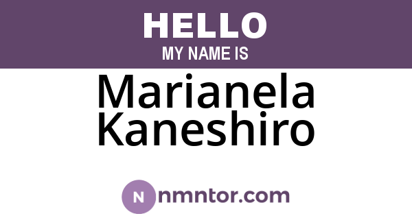 Marianela Kaneshiro