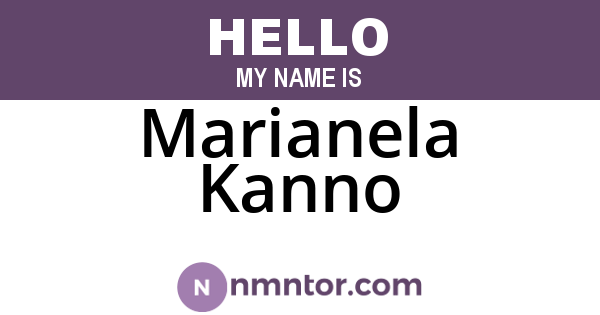 Marianela Kanno