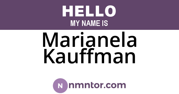 Marianela Kauffman