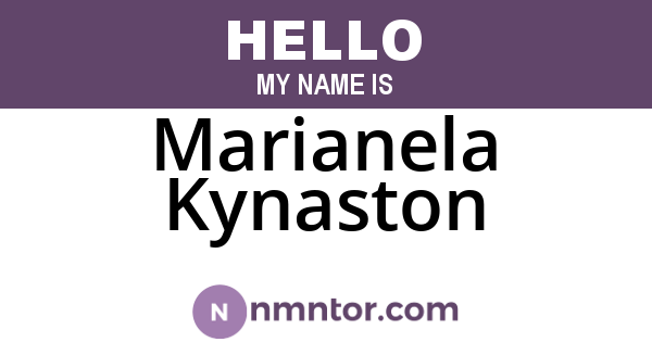 Marianela Kynaston