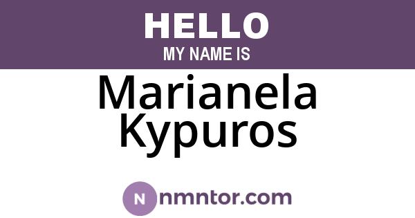 Marianela Kypuros