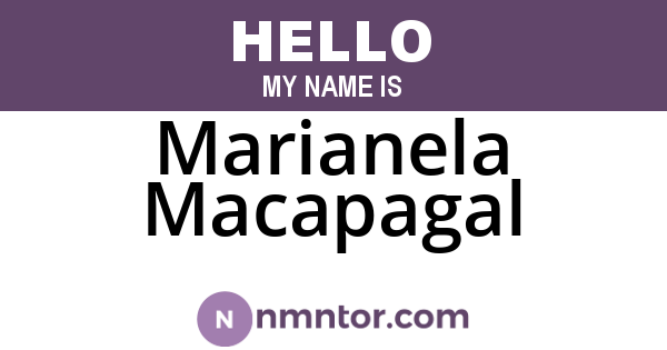 Marianela Macapagal