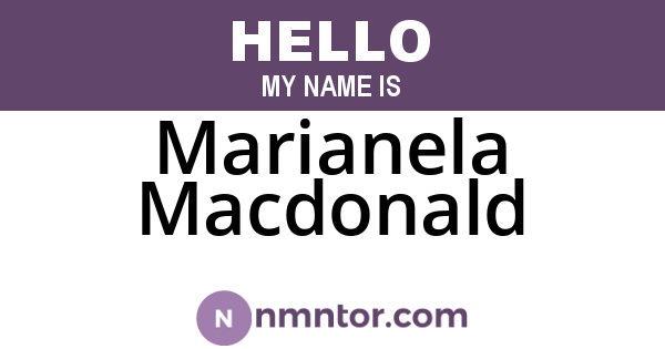 Marianela Macdonald