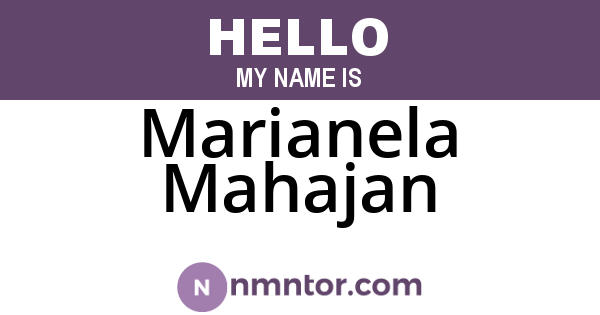 Marianela Mahajan