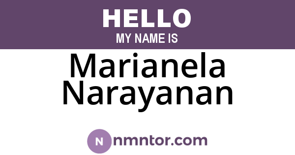 Marianela Narayanan