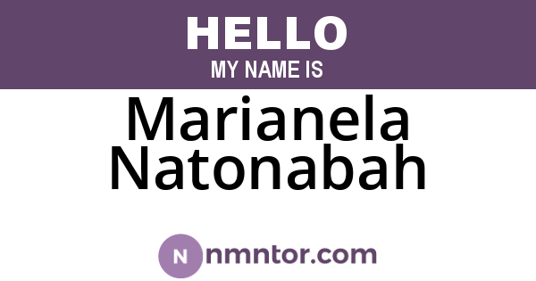 Marianela Natonabah