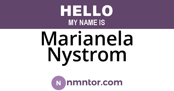 Marianela Nystrom