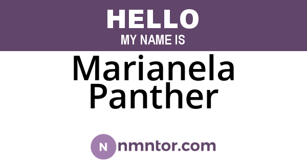 Marianela Panther