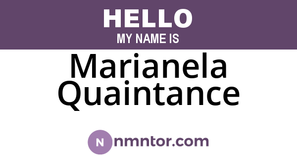 Marianela Quaintance