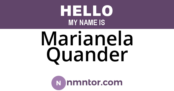 Marianela Quander