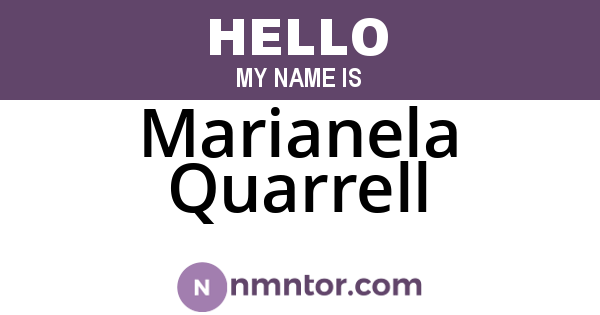 Marianela Quarrell