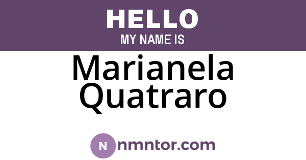 Marianela Quatraro