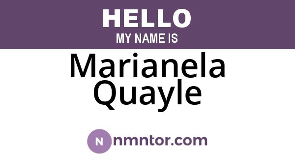 Marianela Quayle