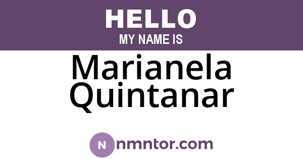 Marianela Quintanar
