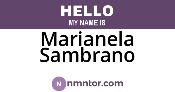 Marianela Sambrano