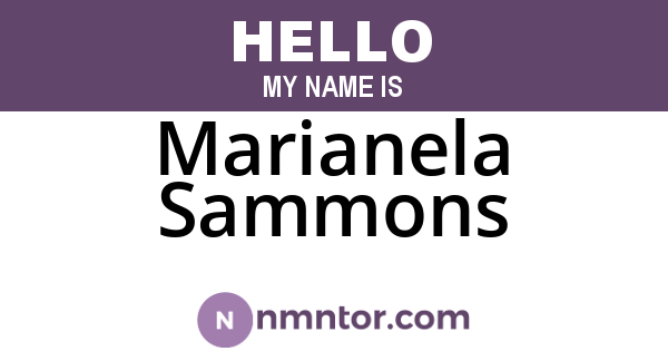 Marianela Sammons