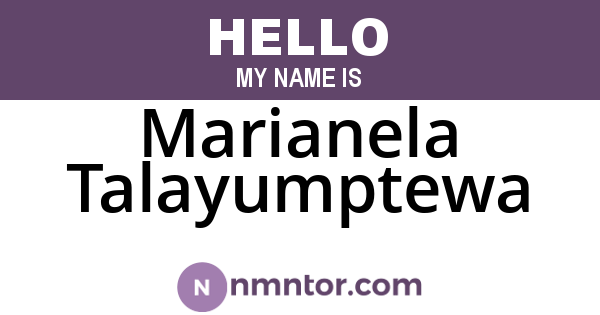 Marianela Talayumptewa