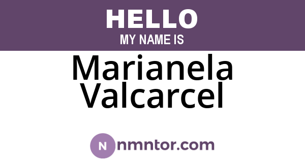 Marianela Valcarcel