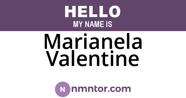 Marianela Valentine