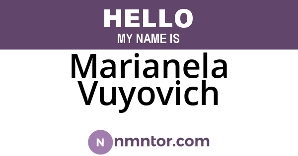 Marianela Vuyovich