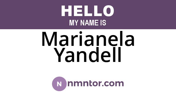 Marianela Yandell