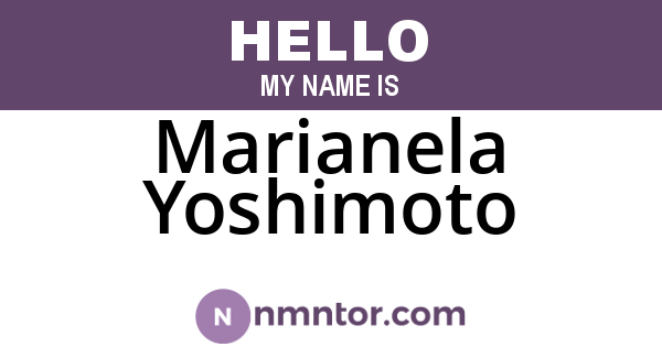 Marianela Yoshimoto
