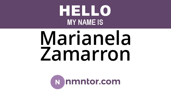 Marianela Zamarron
