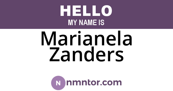 Marianela Zanders