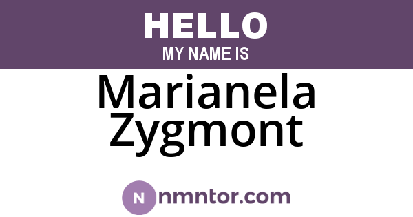 Marianela Zygmont