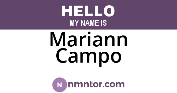 Mariann Campo