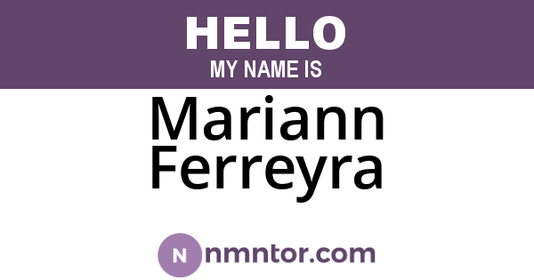 Mariann Ferreyra