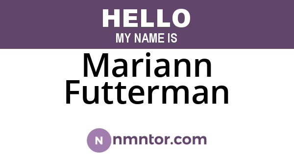 Mariann Futterman