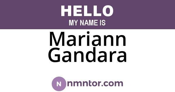 Mariann Gandara