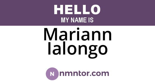 Mariann Ialongo